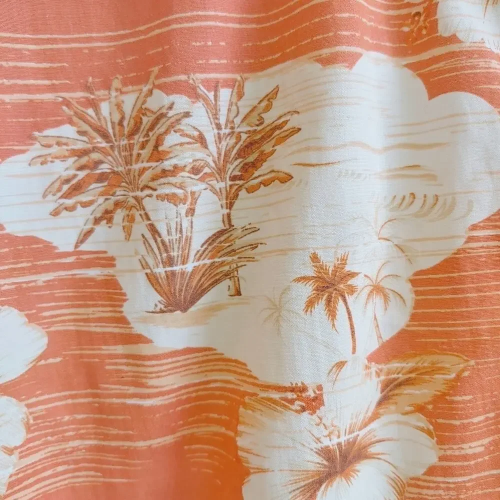Tori Richard Men's Tropical Hawaiian Vacation Palm Trees Swim Trunks Sz L